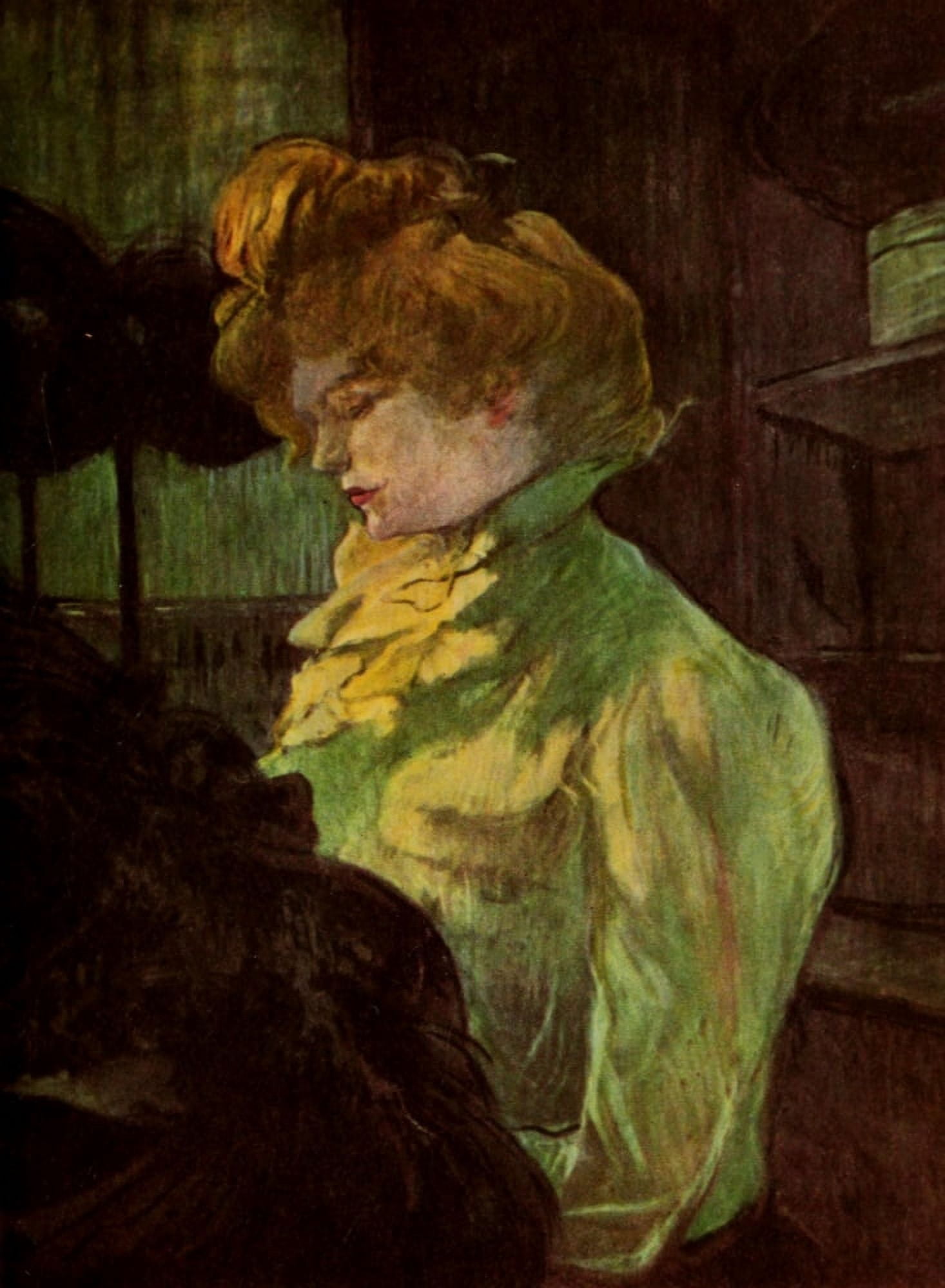 The Modiste 1900 Canvas Art - H de Toulouse-Lautrec (24 x 36)