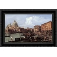 thumbnail image 1 of The Molo: Looking West (detail) 24x18 Black Ornate Wood Framed Canvas Art by Canaletto, 1 of 2