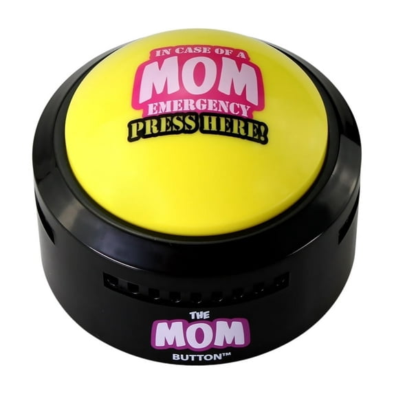 Talkie Toys Products Mom Button - Plays 10 Hilarious Mom Sayings - Fun Mother's Day Gift for All Ages