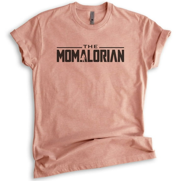 The Momalorian Shirt, Unisex Women's Shirt, Funny Mom Shirt, Mother's Day Gift, Shirt For Mom, Heather Sunset, Medium