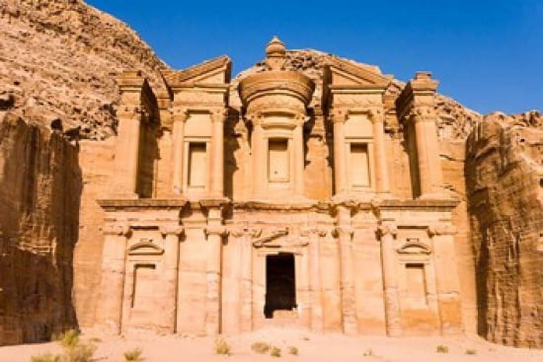 The Monastery or El Deir Petra UNESCO Heritage Site Jordan Canvas Art - Nico Tondini DanitaDelimont (22 x 15)