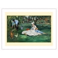 thumbnail image 1 of The Monet Family in Their Garden at Argenteuil France - From an Original Color Painting by Claude Monet c.1874 - Bamboo Fine Art 290gsm Paper Print (Unframed) 18x24in, 1 of 4