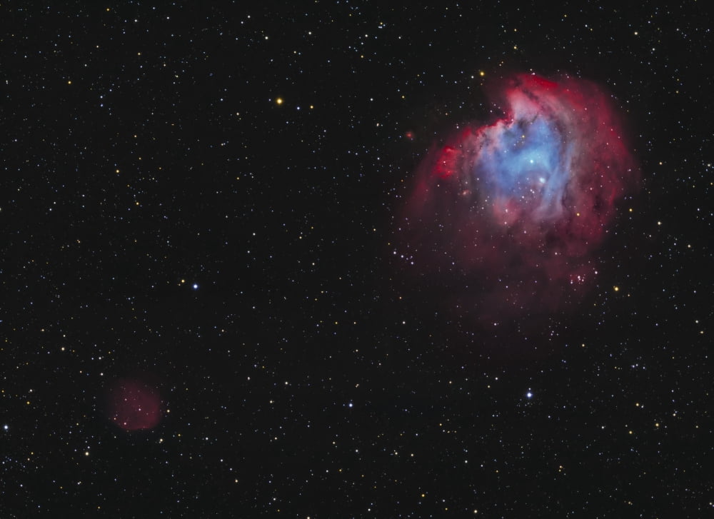 The Monkey Head Nebula and Sh2-247 in the constellation Orion Canvas Art - Lorand FenyesStocktrek Images (17 x 12)