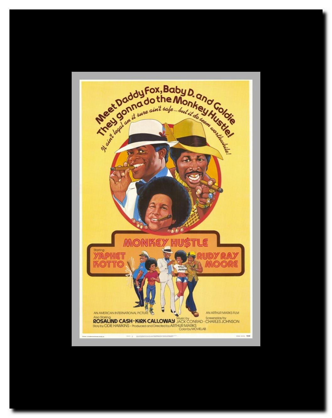 The Monkey Hustle Framed Movie Poster