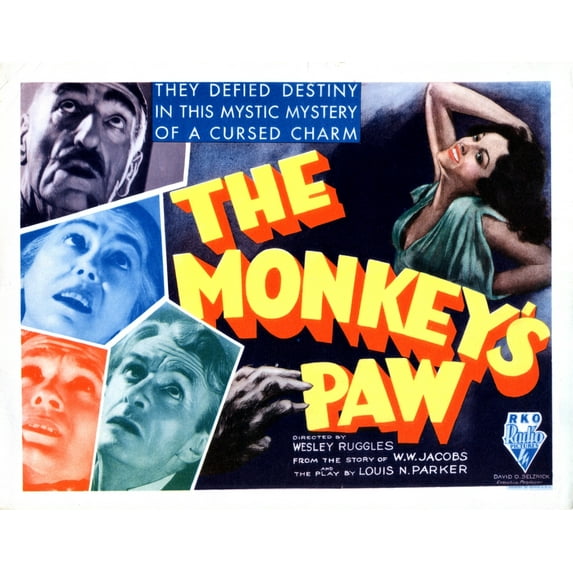 The Monkey'S Paw Left From Top C. Aubrey Smith Louise Carter Bramwell Fletcher Ivan F. Simpson Nina Quartero (Right) 1933 Movie Poster Masterprint (14 x 11)