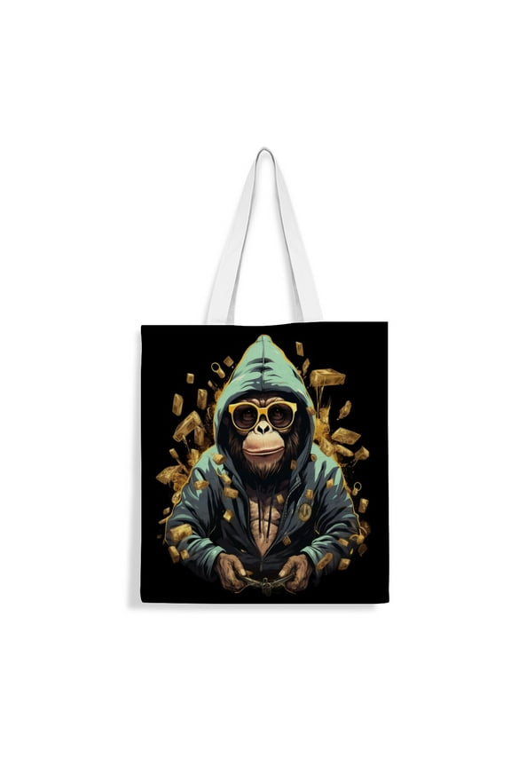 The Monkey Tote Bag Fans Inspired Gift Lover Shoulder Bag Shopping Canvas Merchandise