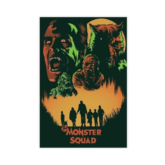 The Monster Squad Horror Movie Poster Party Club Personality Canvas Poster Wall Art Decor Print Picture Paintings for Living Room Bedroom Decoration