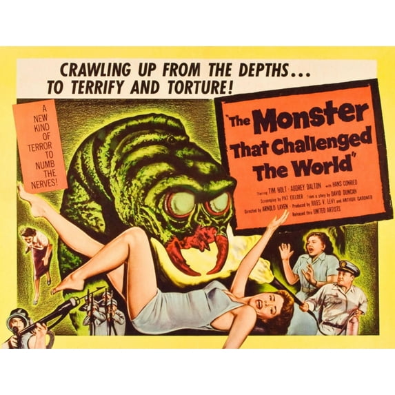 The Monster That Challenged The World Audrey Dalton Tim Holt 1958 Movie Poster Masterprint (14 x 11)
