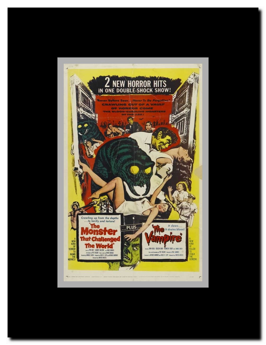 The Monster That Challenged the World Framed Movie Poster