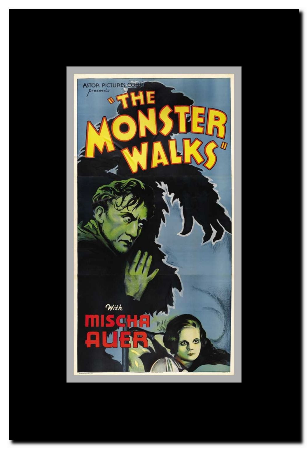 The Monster Walks Framed Movie Poster