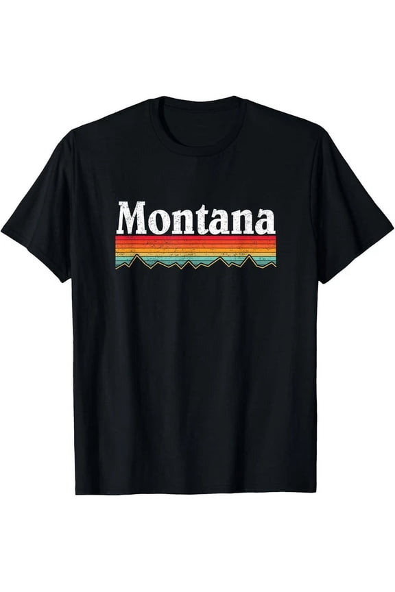 The Montana Moose Co Montana Retro Vintage Outdoors Mountain T-Shirt Unisex S-5XL Hot Trending Shirt, Vintage Birthday Gift