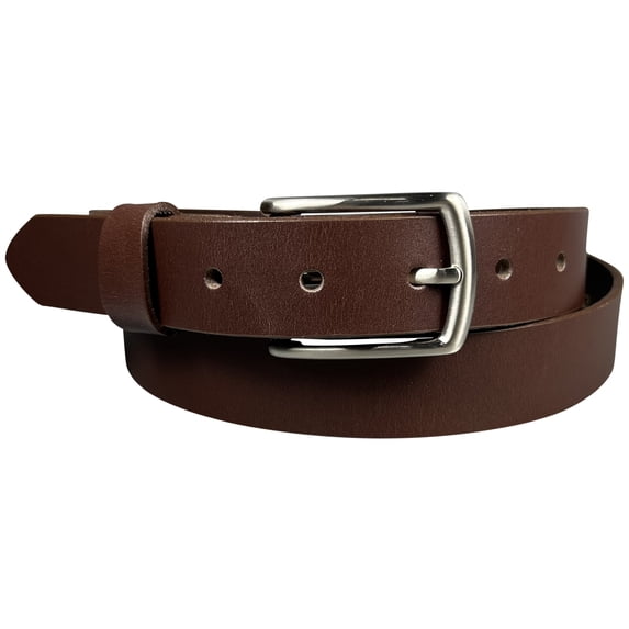 The Montreal - 100% Solid Leather Dress Belt Brown (26 for 24" Waist)