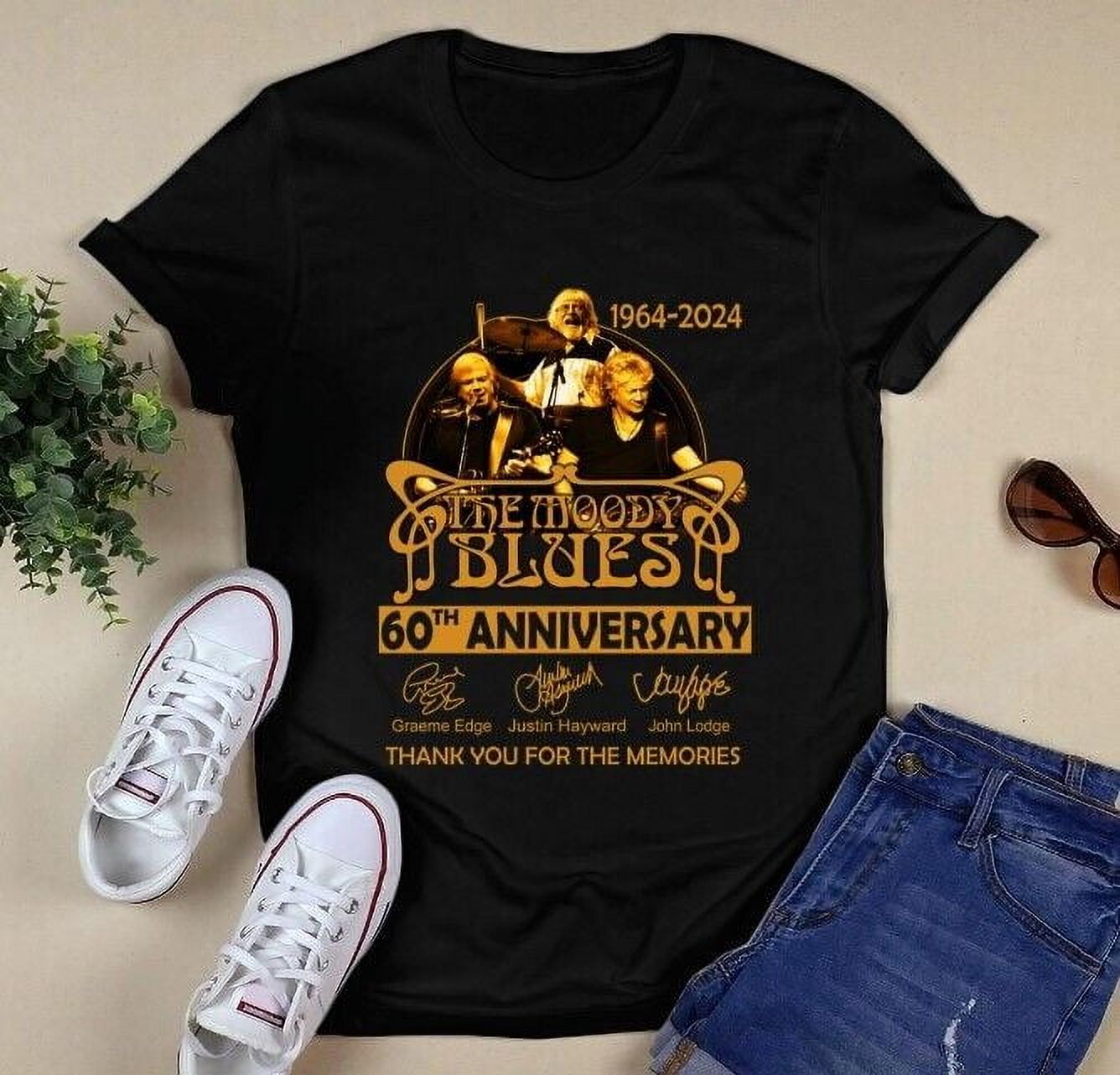 The Moody Blues 60Th Anniversary 1964 2024 Signatures Shirt,Tour 2024