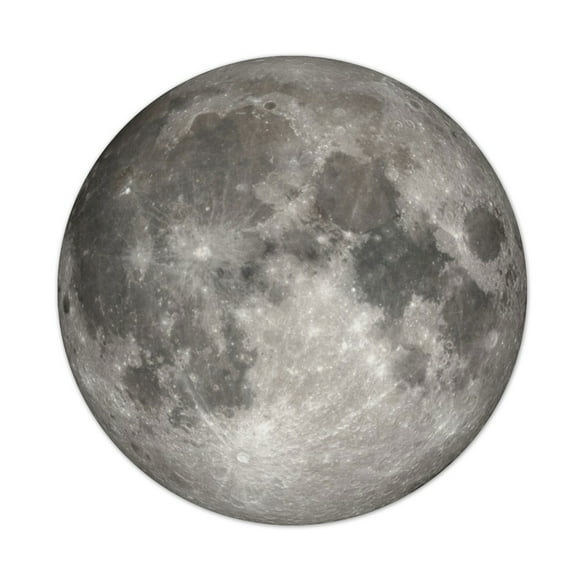 The Moon 8" Round Mousepad 1/8 Thick