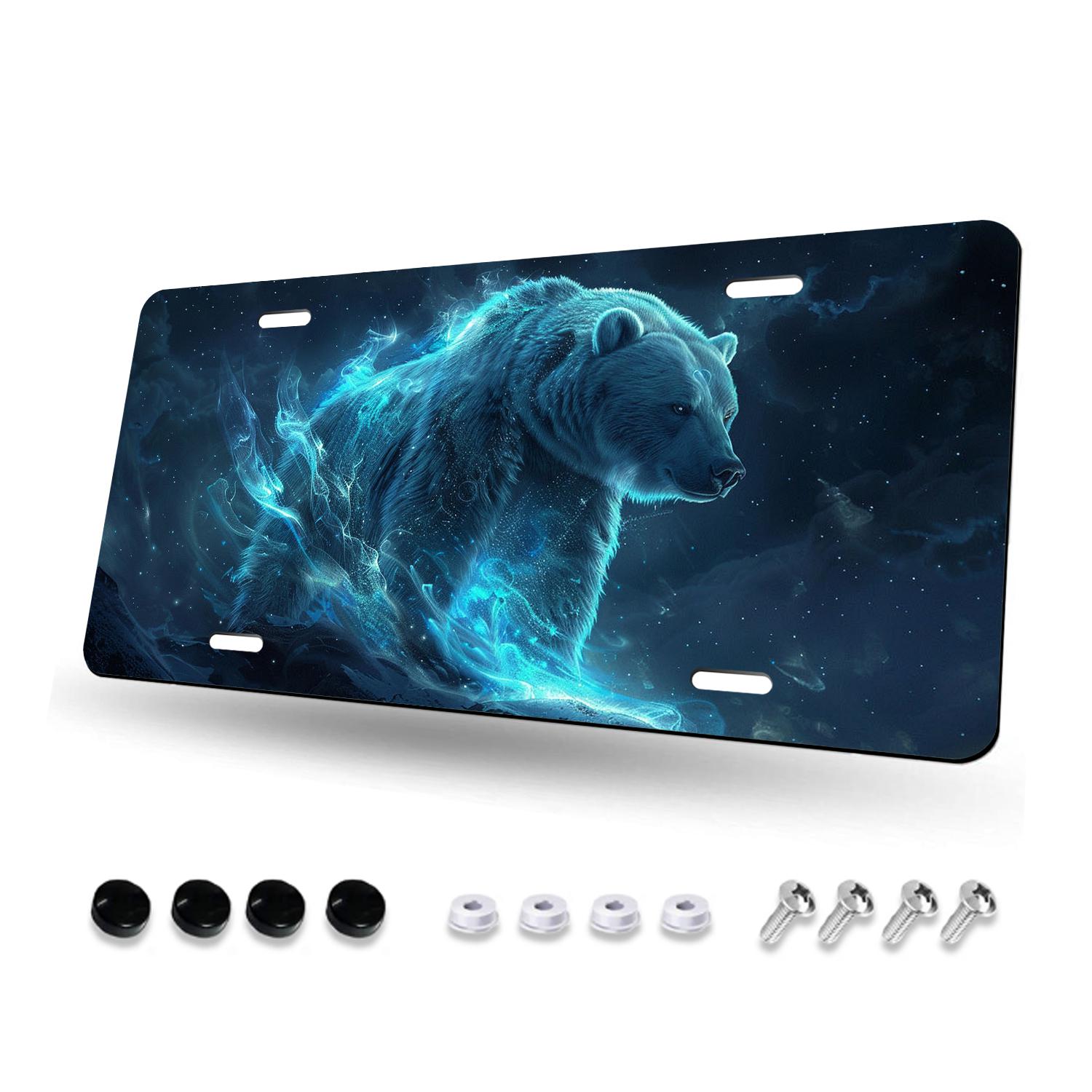 The Moon Bear wild attractive Plate Cover, Decorative Aluminum Novelty ...