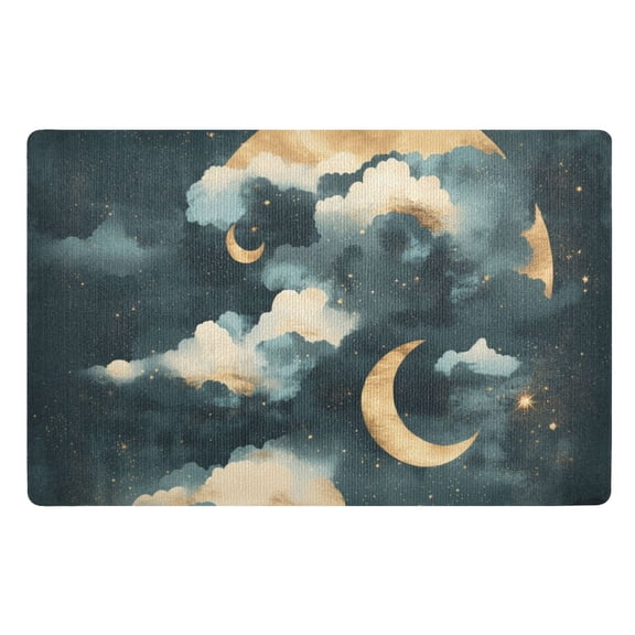 The Moon Hides A Sun Floor Door Mat Outdoor Indoor for Home Entrance Welcome Mats 32"x20"
