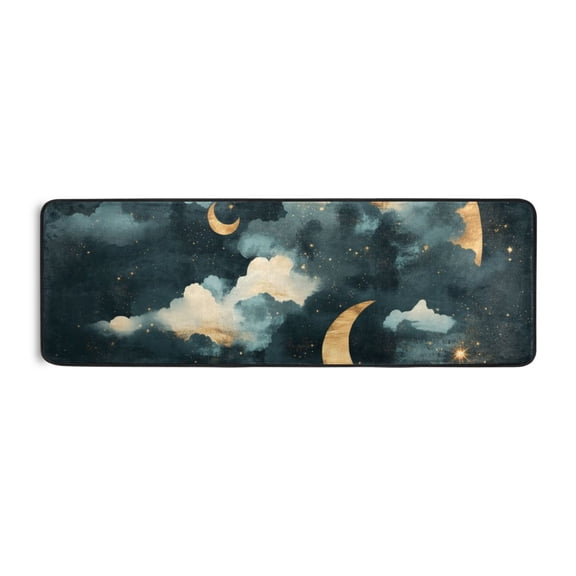 The Moon Hides A Sun Runner Rug for Hallways Kitchen Non Slip 2'x 6' Washable Hall Carpet for Bedroom Entryway Laundry Room
