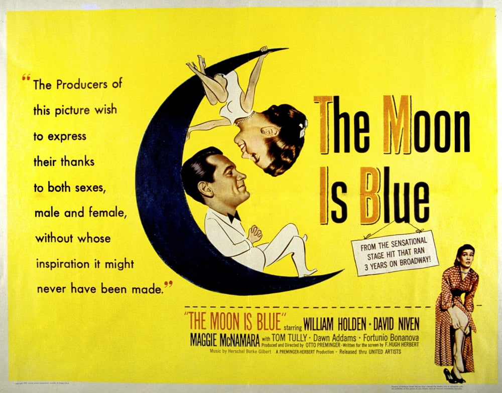 The Moon Is Blue Canvas Art - (28 x 22)