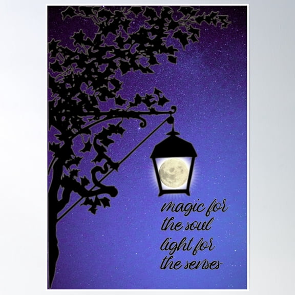 The Moon Is Magic... Poster Wall Art, Modern Wall Decor, 8x12 UNFRAMED