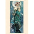 thumbnail image 1 of The Moon by Alphonse Mucha 24x36 Art Print Poster, 1 of 1