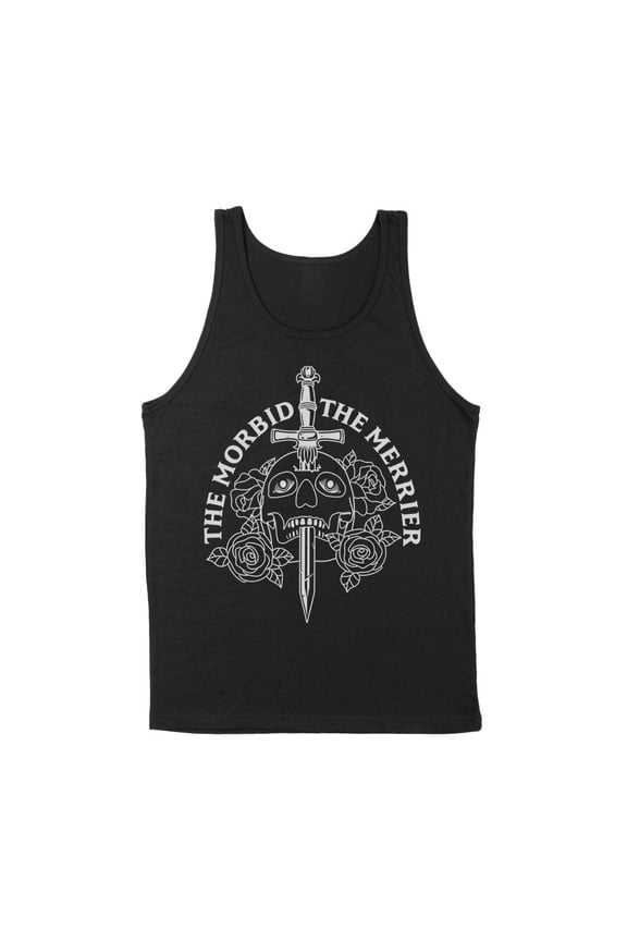 The Morbid the Merrier Tank Top Unisex X-Large Black