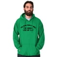 thumbnail image 1 of The More I Like My Cat Introvert Joke Unisex Plus Fleece Graphic Hoodie Brisco Brands 5X, 1 of 4