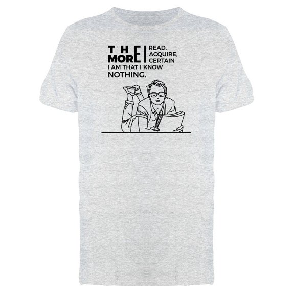 The More I Read... Phrase Tee Men's -Image by Shutterstock
