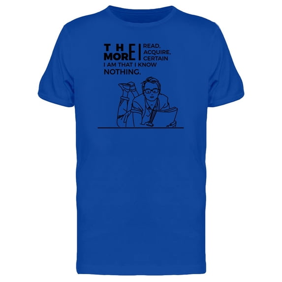The More I Read... Phrase Tee Men's -Image by Shutterstock