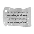 thumbnail image 1 of The More Places You'll Go More You Read More You Know Inspiring Quote Art Wall Art Sticker Designs Vinyl Stickers For Home House Walls Rooms Windows Bedroom Decoration Size (28x28 inch), 1 of 3