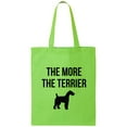 thumbnail image 1 of The More The Terrier Cotton Canvas Tote Bag, 1 of 1