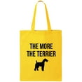 thumbnail image 1 of The More The Terrier Cotton Canvas Tote Bag, 1 of 1