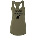 thumbnail image 1 of The More The Terrier Racerback Tank, 1 of 3