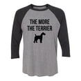 thumbnail image 1 of The More The Terrier Unisex 3/4 Sleeve Baseball Raglan Tee, 1 of 2