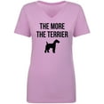 thumbnail image 1 of The More The Terrier Womens V-Neck T-Shirt, 1 of 3