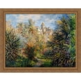 thumbnail image 1 of The Moreno Garden at Bordighera 34x28 Large Gold Ornate Wood Framed Canvas Art by Claude Monet, 1 of 2