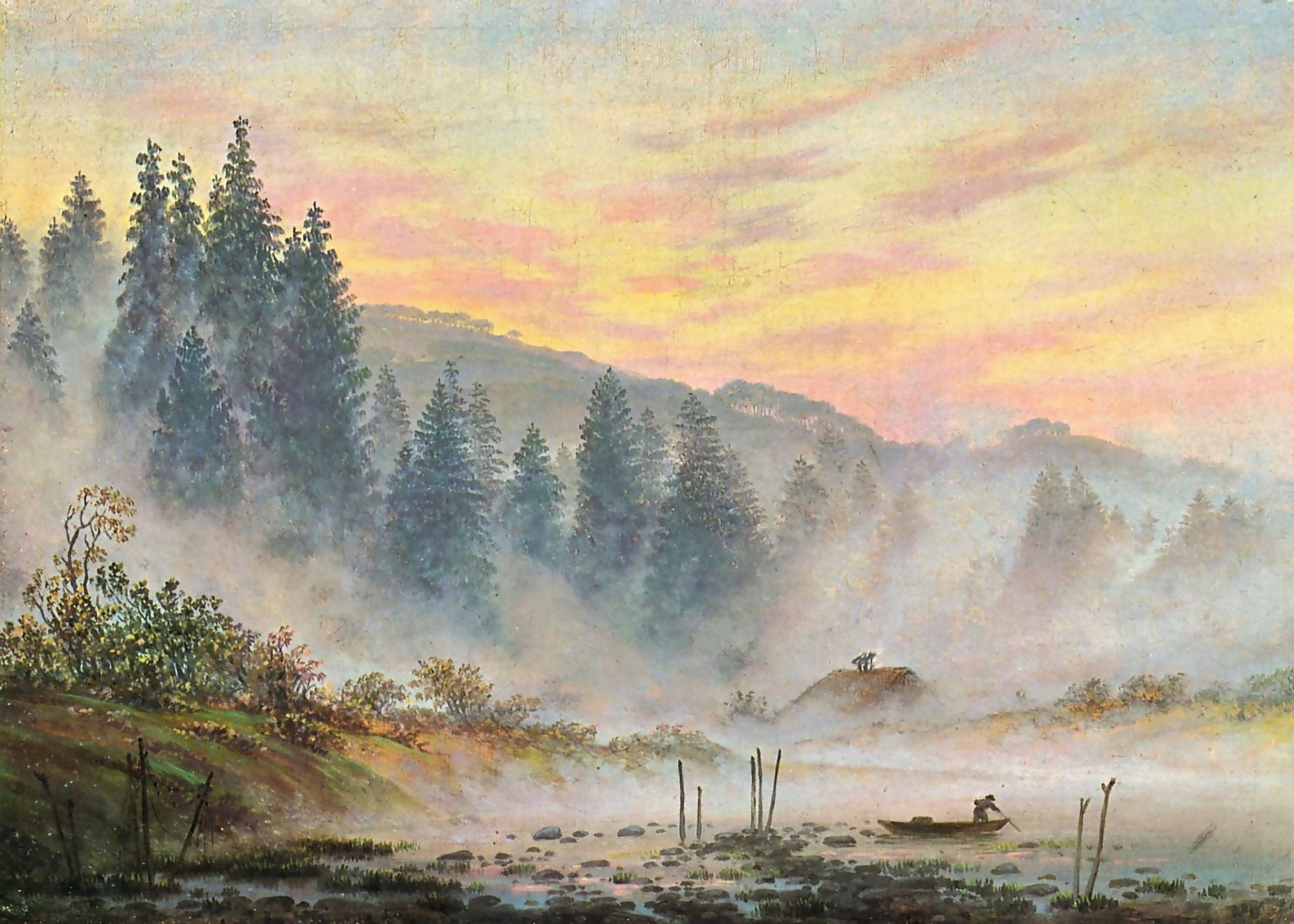 The Morning 1820 Canvas Art - Caspar David Friedrich (18 x 24)