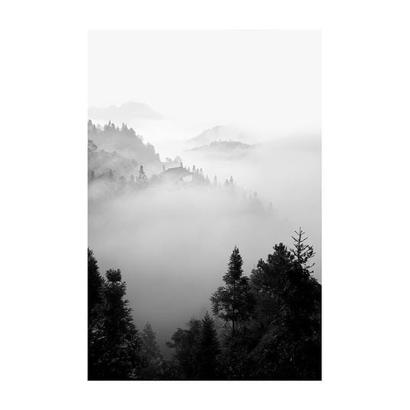 The Morning Mist Print Wall Art, Modern Wall Decor For Living Room Bedroom, 8x12 UNFRAMED