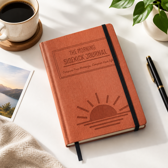 The Morning Sidekick Habit Journal Guided Daily Routine Planner for Wellness, 8.58 x 5.98 x 0.91 in