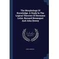 thumbnail image 1 of The Morphology Of Knowledge. A Study In The Logical Theories Of Hermann Lotze, Bernard Bosanquet And John Dewey (Paperback), 1 of 1