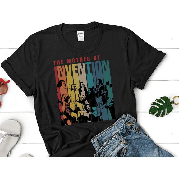 The Morther Of Invention Retro Vintage T-Shirt, The Morther Of Invention Band Shirt, Music Shirt, Gift Tee For You And Your Friend