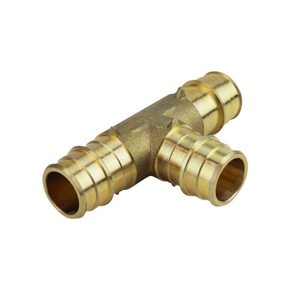 The Mosack Group EPXT34 0.75 in. Brass PEX-A Barb Tee Fitting