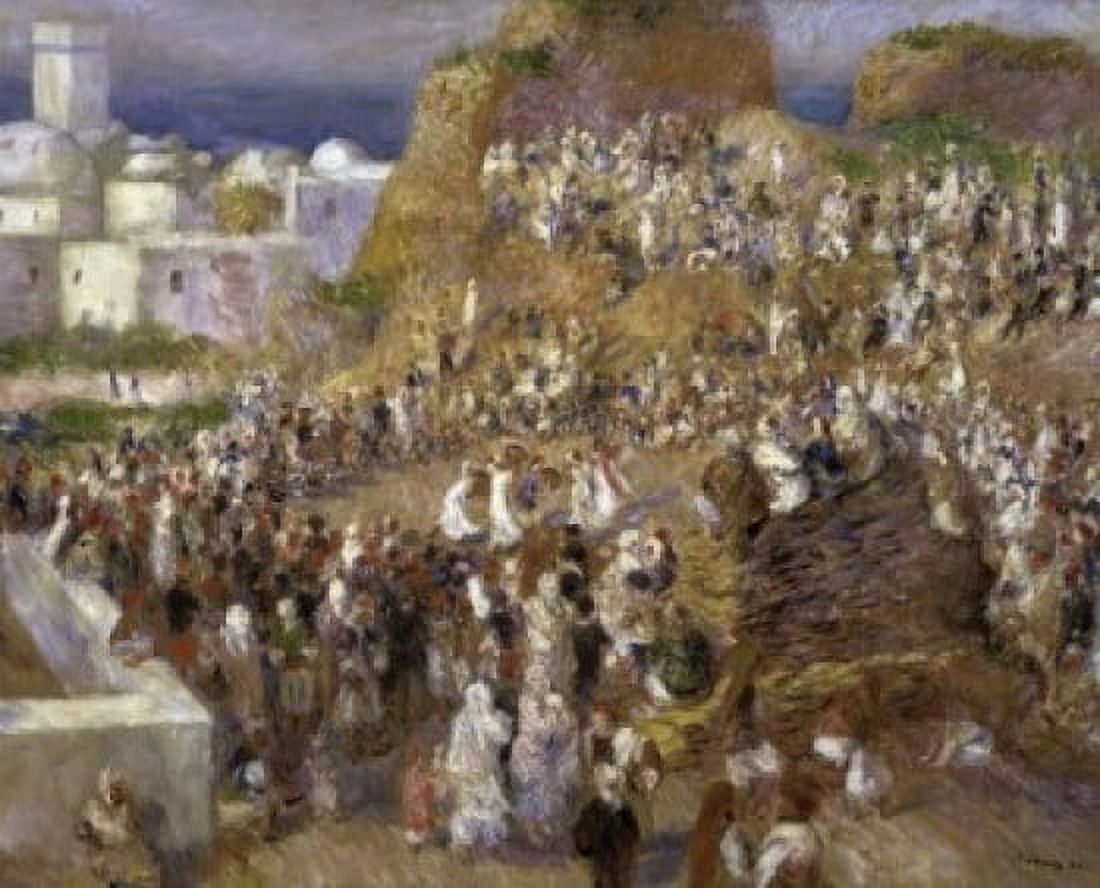 The Mosque (Arab Holiday) 1881 Pierre-Auguste Renoir (1841-1919French) Musee dOrsay Paris Canvas Art - Pierre-Auguste Renoir (18 x 24)