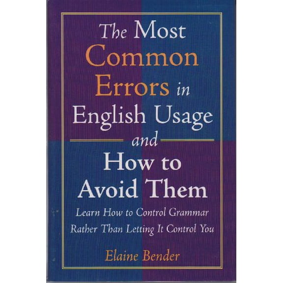 Pre-Owned The Most Common Errors in English Usage and How to Avoid Them (Hardcover) 9780760741375