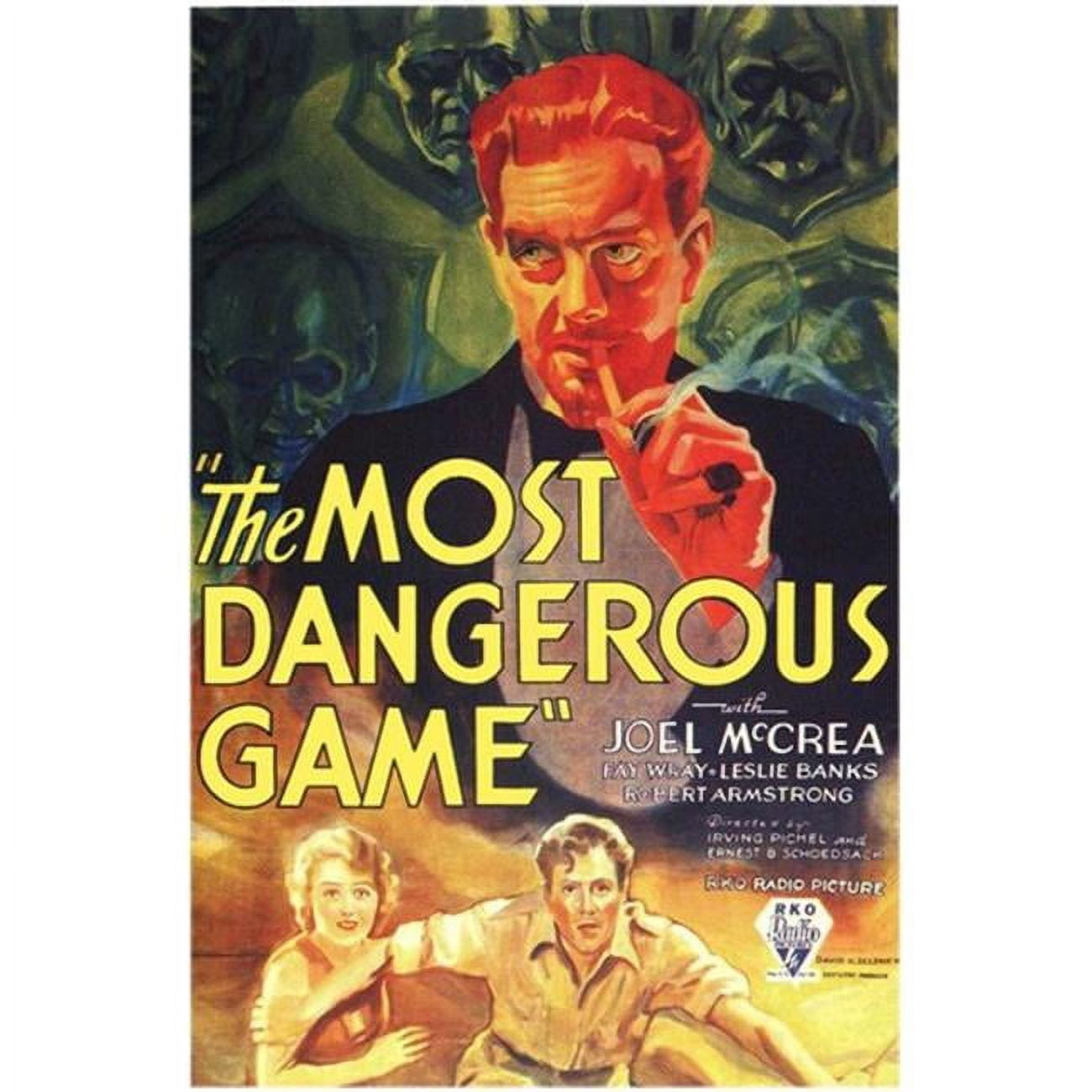 The Most Dangerous Game Movie Poster - 11 x 17 in. - Walmart.com