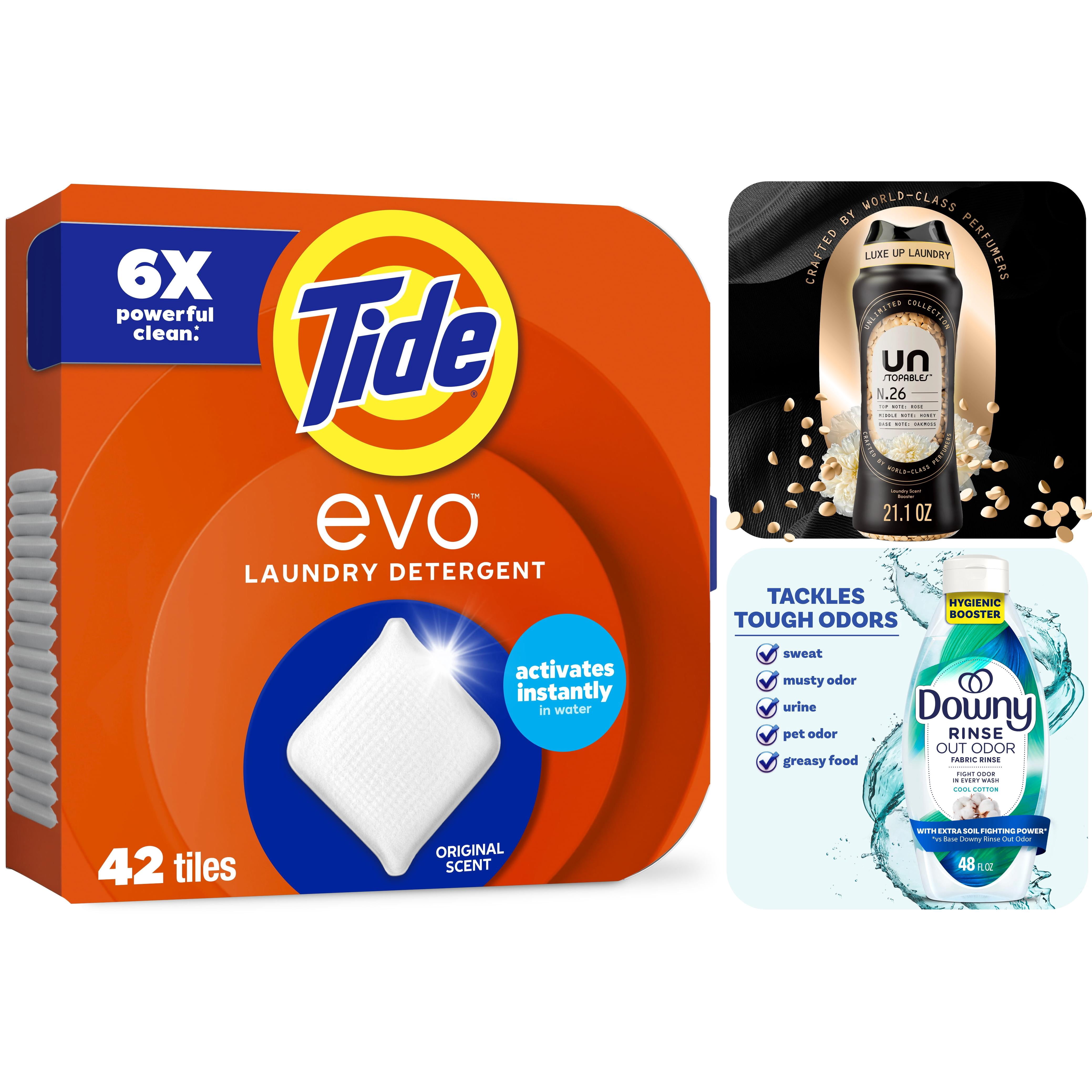The Most Effective Laundry Bundle with Tide Evo, Downy N.26 Beads, and Downy Cool Cotton Rinse
