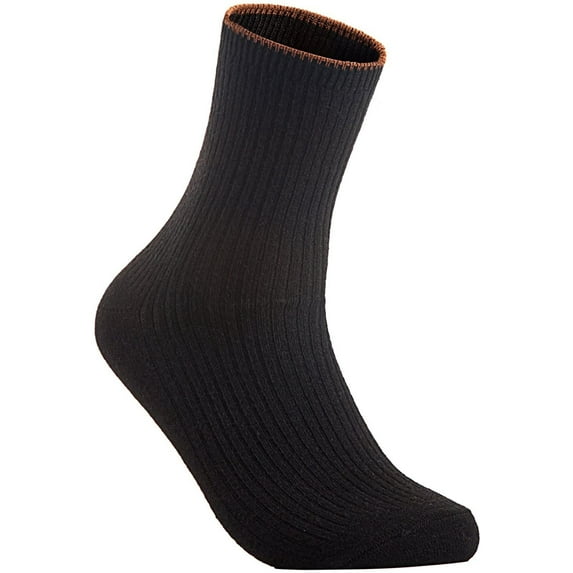 The Most Gorgeous 1 Pair Women's Wool Crew Socks Soft, Strong, Super Comfortable With Unique Designs Size 6-9Black