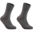thumbnail image 1 of The Most Gorgeous 2 Pairs Women's Wool Crew Socks Soft, Strong, Super Comfortable With Uniques Designs Size 6-9Dark Gray, 1 of 2
