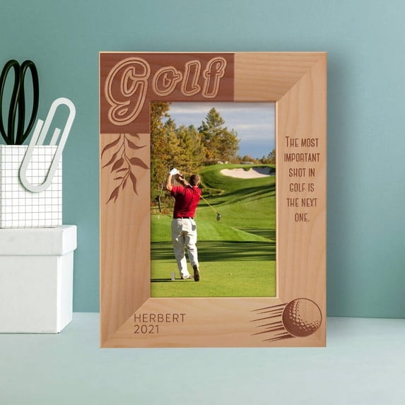 The Most Important Shot In Golf Is The Next One 4" x 6" Brown (Vertical)