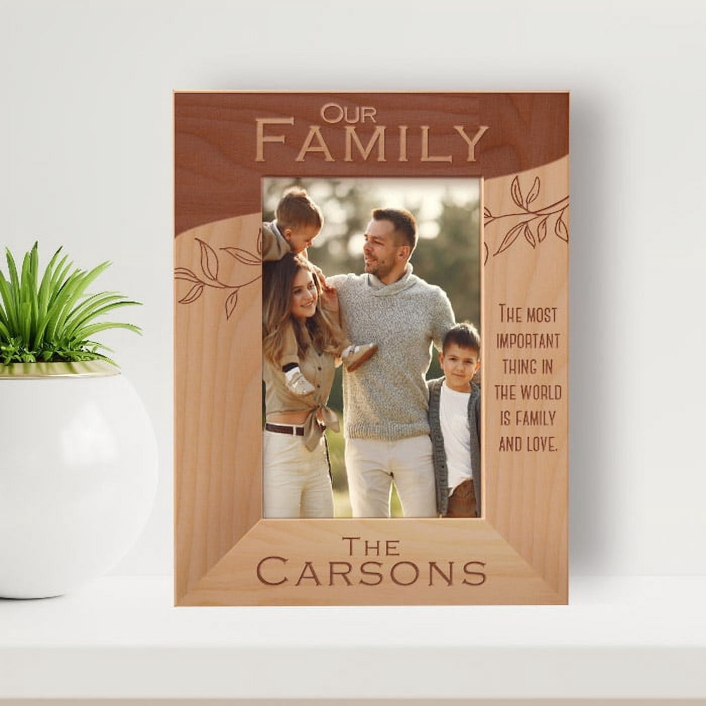 Importance Frame The Most Important Thing In The World Is Family And Love Personalized ...