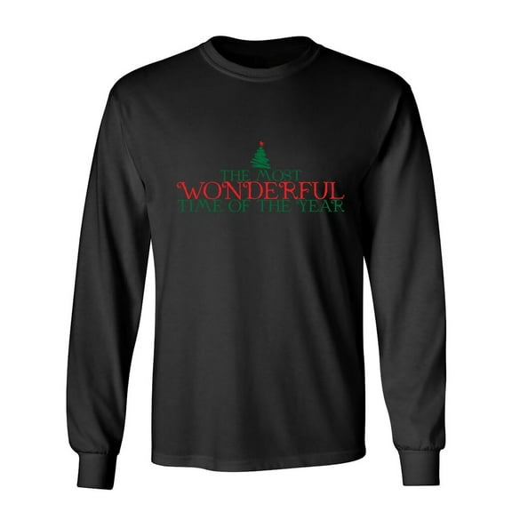 The Most Wonderful Time Sarcastic Humor Novelty Men's Long Sleeve Shirts